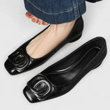 Antia – Elegante Ballerinas Mit Schnalle – Schwarz