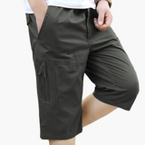 Herren-Bermudashorts mit Taschen für die alltägliche Freizeit – Dunkelgrau
