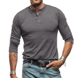Dario | Stilvolles Langarm-Shirt 1+1 Gratis – Dunkelgrau