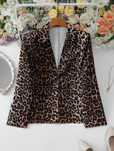 Angelique | Mutiger Leopard-Print Blazer für die moderne Frau – Mehrfarbig