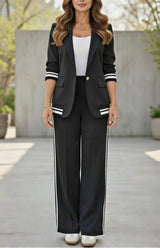 Victoria | Maßgeschneidertes Co-Ord Set – Schwarz