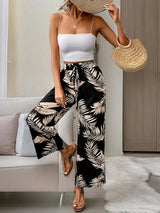 Amalith – Stilvolle Sommerhose mit weitem Bein – Schwarz
