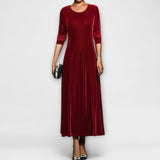 Marilou™ – Weiches Samtkleid – Rot