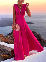 Elara - Zeitloses Sommerkleid – Rot