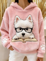 Arinae - Weiches Kapuzensweatshirt – Rosa