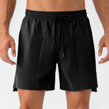 Moderne Herren-Nylonshorts in verschiedenen Farben – Schwarz