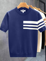 Harper – Bequemes T-Hemd mit Rundhalsausschnitt – Blau