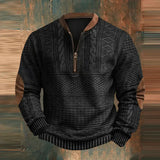 Glen - Gemütlicher Klassischer Pullover – Schwarz