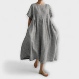 Bianca - Langärmliges Freizeitkleid – Grau