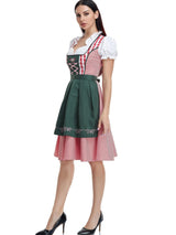 Damen Bayerisches Olivgrün Oktoberfest Dirndl Kleid – Olivgrün