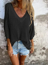 Tina | Elegantes Casual-Top – Schwarz (Fast ausverkauft)