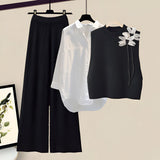 Betta | Gemütliches Herbst- und Winter-3-Teile-Set – Dreiteiliges Set Schwarz 1