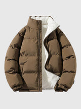 Declan – stepppullover für herren mit fleecefutter – Kaffee