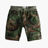 Herren Sommer-Cargoshorts mit Camouflage und Seitentaschen – Dunkelwald