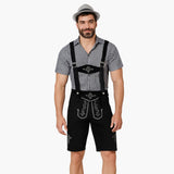 Traditionelle Lederhose für Herren - Oktoberfest 2025 – Schwarz