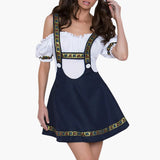 Kurzes Oktoberfest Dirndl für Damen - Oktoberfest 2025 – Dunkelblau
