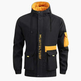 Kapuze Freizeitjacke für Herren – Schwarz