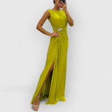 Raine | Maxikleid, das Sie strahlen lässt – Gelb