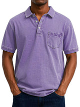 KONRAD | LÄSSIGES VINTAGE-POLO – Lila