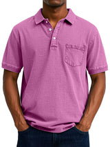 KONRAD | LÄSSIGES VINTAGE-POLO – Rosa