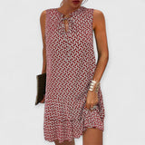 Lauren | Bauchbedeckendes Kleid – Rot