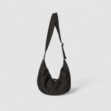 Puffer Schultertasche Damen – Vegane Leder Hobo Bag mit Reißverschluss – Schwarz