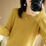 Maren – weicher und modischer Pullover – Gelb