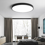 NordLuxe | Skandinavische runde LED-Deckenleuchten – Schwarz