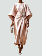Isadora - Elegantes Maxikleid im zeitlosen Design – KHAKI