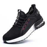 Ares - Herren Air-Sneaker mit Mesh und Luftpolstersohle – Weiß