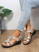 Komfortable & Ergonomische Damen Freizeitsandalen – Silber