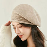 Casual Wollen Damenbaret - Diana – Khaki