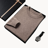 Karol – luxuriöser, weicher herrenpullover – Beige
