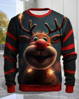 Herrenpullover – mit weihnachtlichen elementen – Mehrfarbig