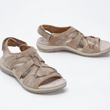 Damen Bequeme Wedge Sandalen | Trendy Sommerschuhe – Beige