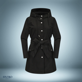 Wasserdichter trenchcoat – Schwarz