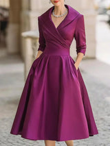 Reece – Elegantes Damen Vintage-Kleid – Lila