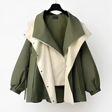 Damen Stylisch Regenjacke | Wasserdichte – Grün