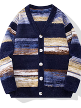 NERO – Der klassische v-strickcardigan für lässigen stil – Blau