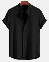 Herren Stilvolles Polo Shirt | Eleganter Stehkragen – Schwarz