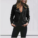 Damen nan taillierte Bikerjacke aus Veloursimitat mit asymmetrischem Reißverschluss und Reißverschlussärmeln Drune – Schwarz