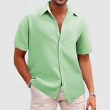Herren Klassisches Button-up Hemd | Sommerlich – Grün