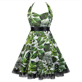 Kürbis Druck Lange Ärmel Halloween Kostum Kleid | Midi – Grun
