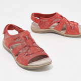 Damen Bequeme Wedge Sandalen | Trendy Sommerschuhe – Rot