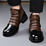 Zamran – Vintage Lederstiefeletten – Braun