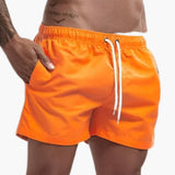 Schnelltrocknende Badehose - für Herren mit sportlichem Look – Orange