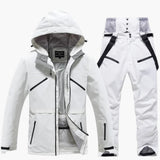 Zweiteiliges Ski Set für Unisex – Weiß