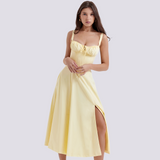 Marley - Lässiges Blumenkleid – Gelb