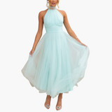 Elegantes Tüllkleid für Damen - Perfekt für festliche Anlässe – Hellblau