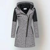 Katrin™ | Elegante warme Winterjacke – Hellgrau